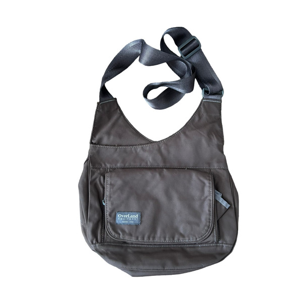Overland Equipment Crossbody Purse Nylon Adjustable Strap Compartments brown - Picture 1 of 3